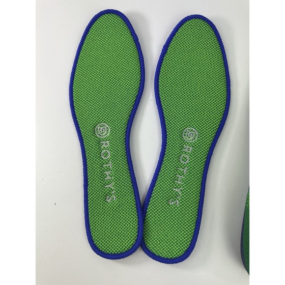 Rothys The Flat Jellybean Kelly Green Knit Round Toe Slip On Shoes 8.5 *RARE EUC - Picture 6 of 11